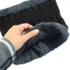 VSI01012-PT-1 Kit Gorro de Frio e Cachecol Estilo Gola - 2