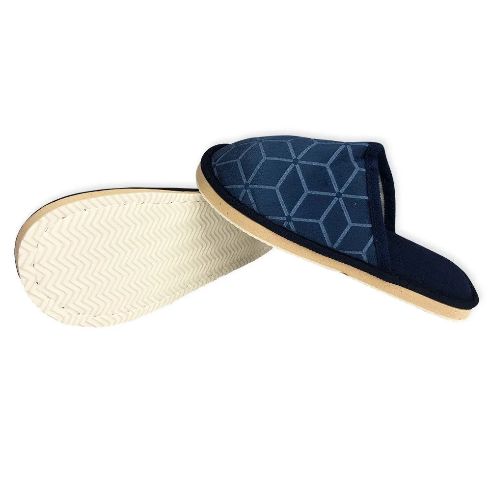 VSI06034az4243-1 Pantufa Masculina Macia Estampada