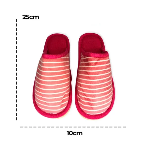 Pantufa Feminina com Listras - 2