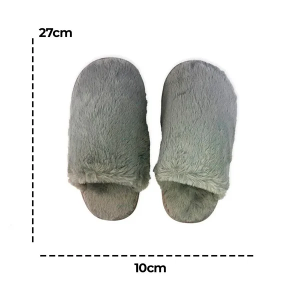 Pantufa Feminina Felpuda 40/41 Cinza - 3