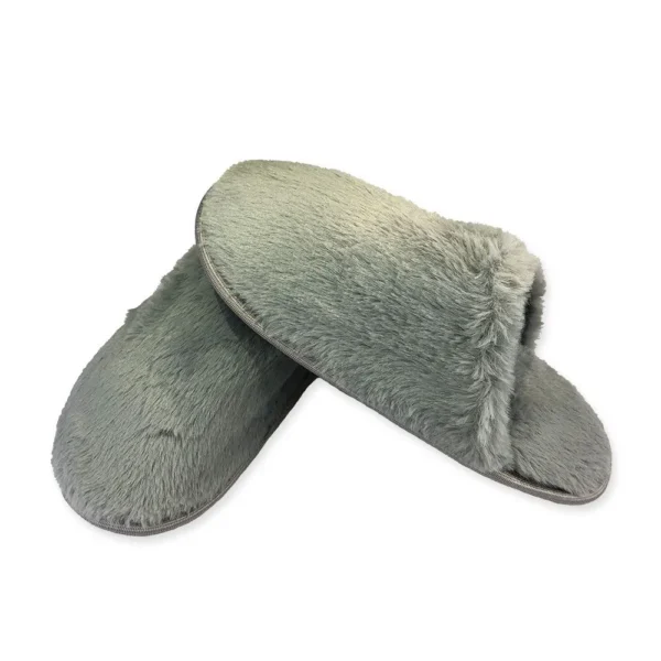 Pantufa Feminina Felpuda 40/41 Cinza - 5
