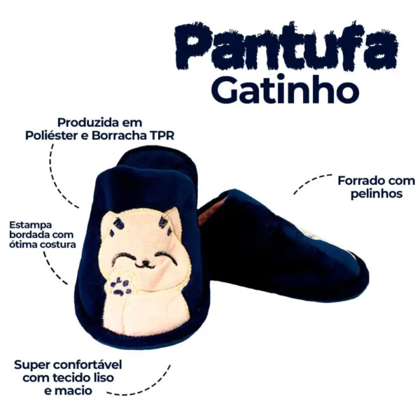 Pantufa Gatinho Infantil - 3