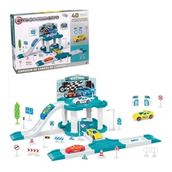 WB7845-1 Pista Estacionamento de Brinquedo com 40 Peças