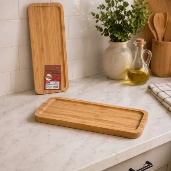 WX10667-2 Petisqueira Bambu Retangular - 26cm - 2