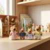 ZP01490-3 Brinquedo Família Casinha Feliz Capivara Com Personagens Roupinhas - Multicolorido