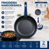 a1002.f05-4 Frigideira Revestimento Nanocerâmico 24cm - Azul - 4