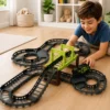a388105-2 Pista Infantil Construção com 30 peças e carrinho e boneco - 2