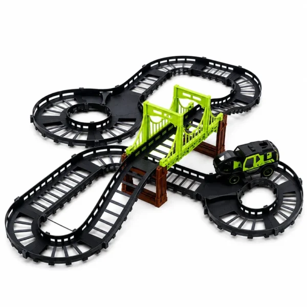 a388105-3 Pista Infantil Construção com 30 peças e carrinho e boneco - 3
