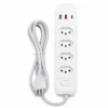 bz-w104pd-4 Extensão Elétrica com 4 Tomadas e 2 Entradas USB 2 Metros - Branco - 4