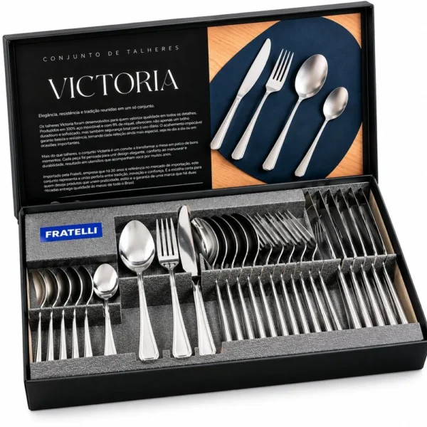 Conjunto de Talheres Victoria com 24 peças inox - 3