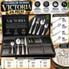 Conjunto de Talheres Victoria com 24 peças inox - 4