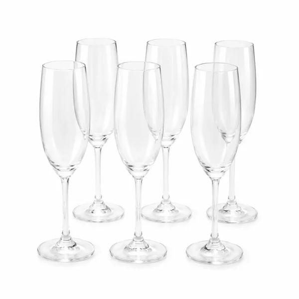 Jogo de 6 Taças para Espumante Sidera Cristal 220 ml - 3