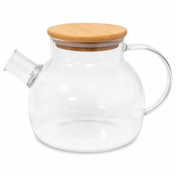 idl2209-5 Chaleira de Vidro com Tampa de Bambu 1 Litro - 5