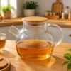 idl2209-6 Chaleira de Vidro com Tampa de Bambu 1 Litro - 6
