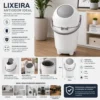 Lixeira Antiodor com Tampa Giravel 10 Litros - Branca - 4