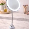 n06567-1 Espelho de Mesa Redondo Para Maquiagem LED com USB - Branca