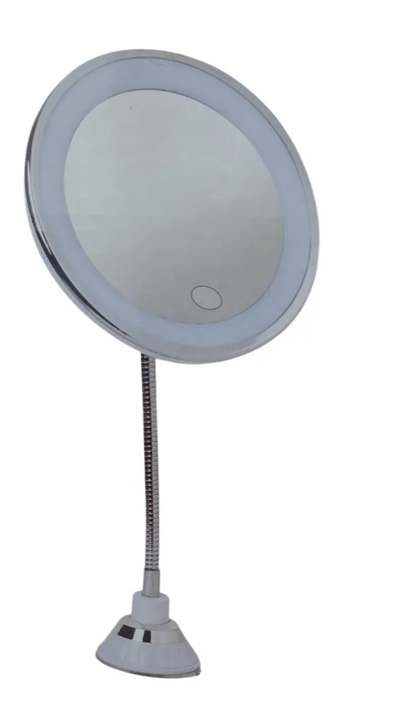 n06567-2 Espelho de Mesa Redondo Para Maquiagem LED com USB - Branca - 2