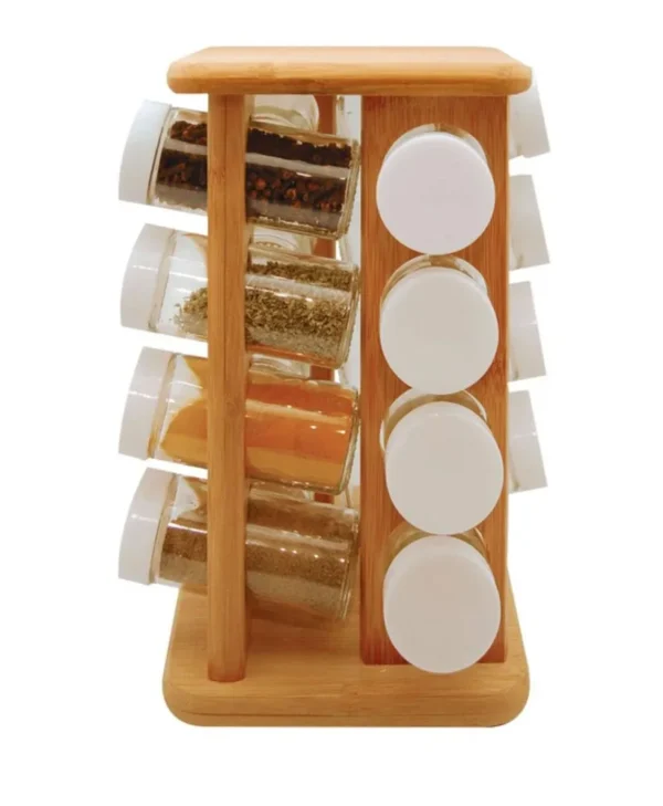 otb200bmb-2 Porta Temperos Giratório com 16 frascos de vidro - 2