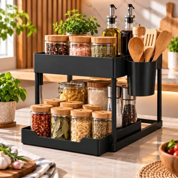 trc1550-1 Organizador de Mesa Preto
