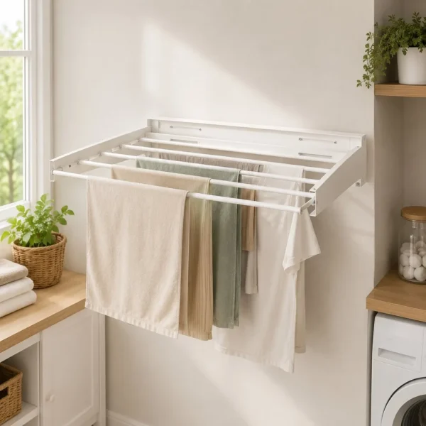 Varal Dobrável 80cm Para Parede - 4