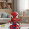 Boneco Heroi Aranha Com Luzes e Giratório - Vermelha - 2
