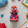 Boneco Heroi Aranha Com Luzes e Giratório - Vermelha - 4