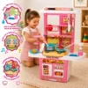 tud0693-1 Cozinha infantil Com Luzes E som - Rosa
