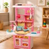 tud0693-3 Cozinha infantil Com Luzes E som - Rosa - 3
