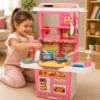 tud0693-4 Cozinha infantil Com Luzes E som - Rosa - 4