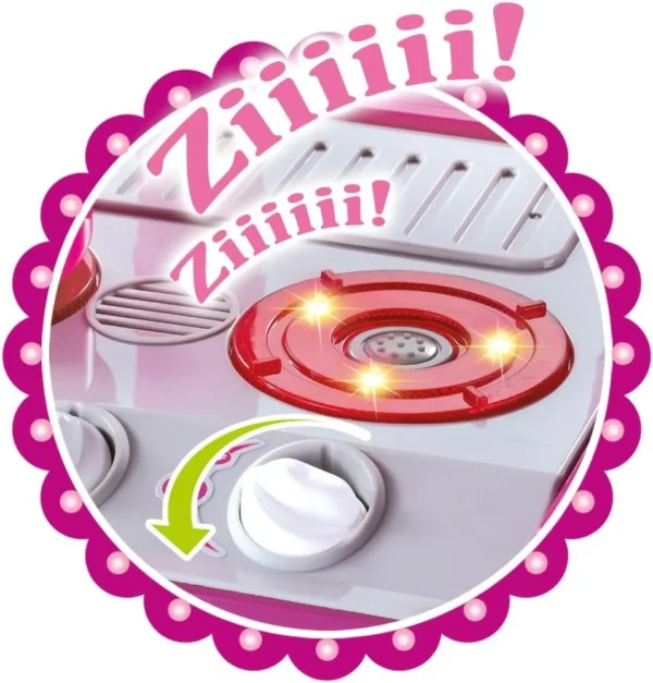 tud0696-1 Cozinha Infantil Play Chef com Som e Luz - Rosa
