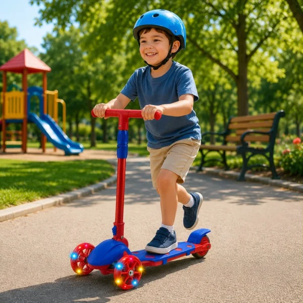 Patinete Speed Fun com Luzes de Led - Vermelha - 2