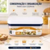 Pote Hermético Retangular Pumps 750ml