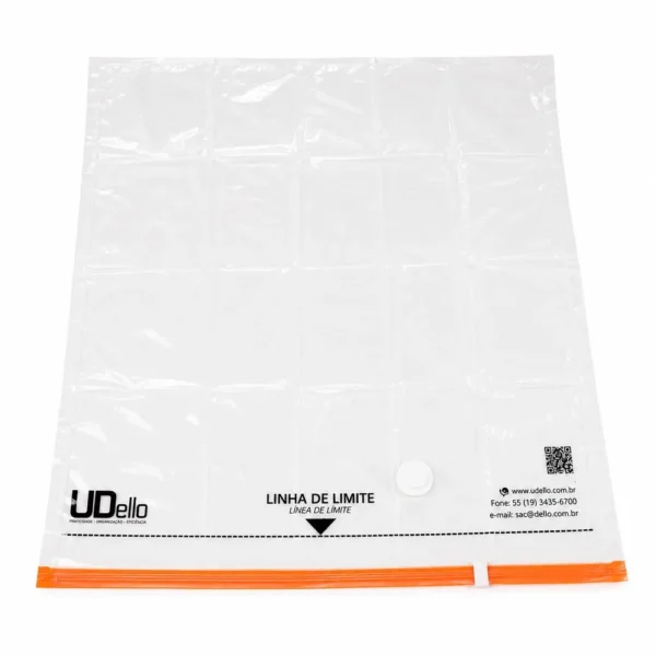 ud04.0004.012-1 Saco Vácuo Bag G 55x90cm com Válvula para Armazenamento