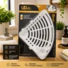 ud05.0003.006-1 Suporte Multiuso para Canto com Ventosa Adesiva - Branca