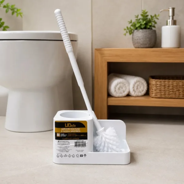ud05.0010.006-1 Kit Suporte Multiuso e Escova Sanitária - Branca