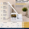 ud05.0010.006-5 Kit Suporte Multiuso e Escova Sanitária - Branca - 5